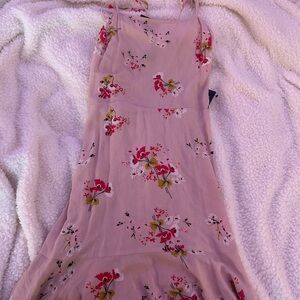 Express Pink Floral Dress
